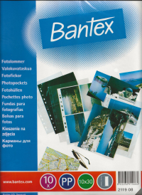 Billede: Bantex fotolomme i 10x30cm, som passer til opbevaring af bl.a. stickers, 10 stk. 